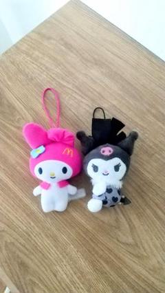 ぬいぐるみ　マイメロディー　& うさずきん　3体セット　サンリオ　マクドナルド ぬいぐるみ マイメロディー & うさずきん 3体セット サンリオ