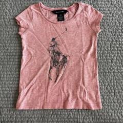 美品 Polo ラルフローレン Tシャツ 100cm ロゴT ピンク 上品