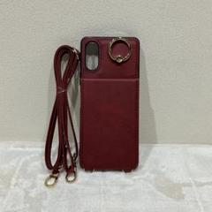 Xperia 10vi 手帳型ケース ストラップ付き 背面カード収納