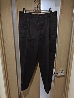 極美品 SCYE BASICS ツータック チノ プリーツ トラウザーズ 黒36