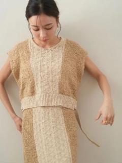期間限定価格商品 Nuyuh tape yarn knit bustier nao eaphi - メルカリ トップス