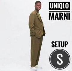 ユニクロ✖️マルニ オリーブ色 スーツ Lサイズ セット 2025年最新】UNIQLO カラー:グリーン系 カジュアルスーツの人気
