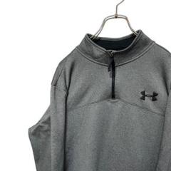 ワンポイントロゴ　アンダーアーマーunder armor パーカー　グレー