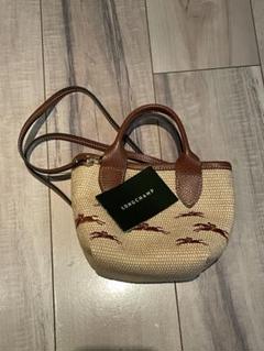LONGCHAMPロンシャン ミニ カゴバッグ Brown XSサイズ LONGCHAMPロンシャン ミニ カゴバッグ Brown XSサイズ - メルカリ
