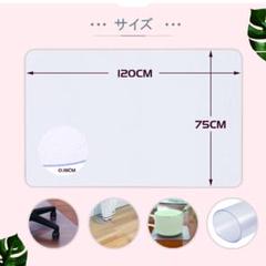 透明PVCオフィスチェアマット 120x75cm　チェアマット