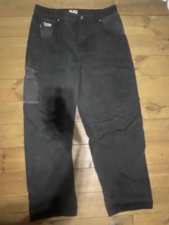 激レア‼️Star team dime always sol 白デニム AMIRI スターレザーパッチ ストレート デニム ジーンズ アミリ