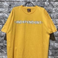 INDEPENDENT Tシャツ インディペンデント スケーター イエロー L