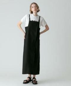 allureville トリアセオックスラップサロペットワンピース