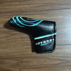 ★オデッセイ Worksピン型パターカバー black×blue★