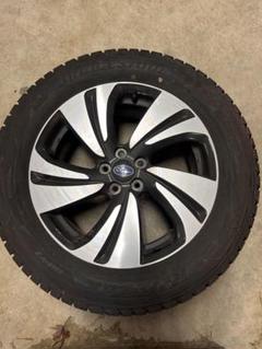 【値下】225/60R17 BSタイヤ スバル純正ホイール 225/60R17 中古 BS スタッドレスタイヤ・スバル純正ホイール