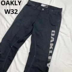 oakley オークリー 高機能ストレッチゴルフパンツ W32 人気ロゴ