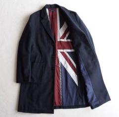 【特別送料無料！】 FRED PERRY ユニオンジャック チェスターコート ウールブレンド ジャケット・アウター