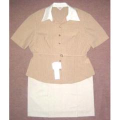 新品 15号 オフィスオーバーブラウス 事務服 OL制服 F837