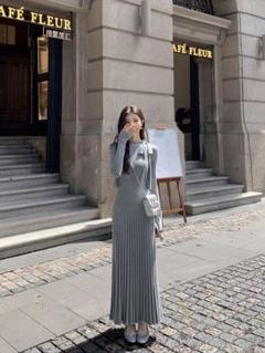 春のお出かけに❤️ロングフィッシュテールワンピース清楚可愛いデート服
