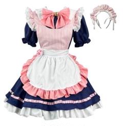 Amazon.co.jp: [Sharphon] メイド服 ピンク コスプレ ロリータ