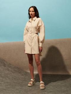 ghospell Half Pipe Shirt Dress ミニワンピースのサムネイル