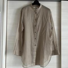 plage プラージュ シアーバンドカラーシャツ