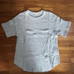 【ジーユー】Tシャツ 半袖　トップス　カットソー　GU レディース　グレー　L