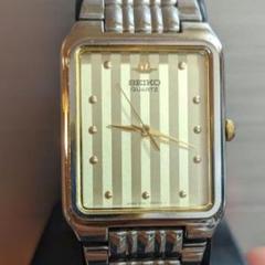 SEIKO GALAXY ピンホールストライプ V701-5K90 稼働品
