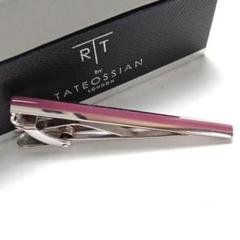 tat32 新品 タテオシアン ネクタイピン シルバー×ピンクスワロフスキー tat32 新品 タテオシアン ネクタイピン シルバー×ピンク