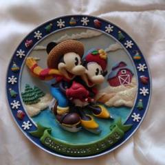 アンティークディズニー1998年Disney　Christmasイヤープレート アンティークディズニー1998年 Disney Christmasイヤープレート