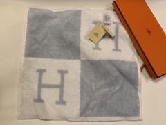 エルメス Hマーク ハンドタオル 34センチ×34センチ ハンカチ