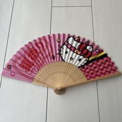サンリオピューロランド　ハローキティ 扇子 夏祭りデザイン