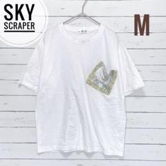 1482【スカイスクレイパー】スパンコールポケット半袖Tシャツ ビジューデザイン