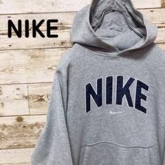 【90s】NIKE 刺繍センターロゴ アーチロゴパーカー