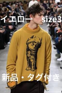 sacai 25aw かいじゅうたちのいるところ　ニット　黄色　3 新品 sacai 25aw かいじゅうたちのいるところ ニット 黄色 3 新品