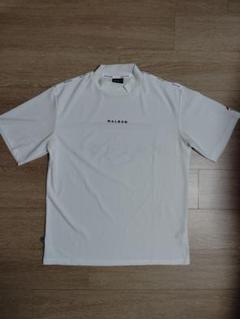 即日発送25マルボンゴルフモックネックトップス 半袖 T シャツ ホワイトL 即日発送25マルボンゴルフモックネックトップス 半袖 T シャツ