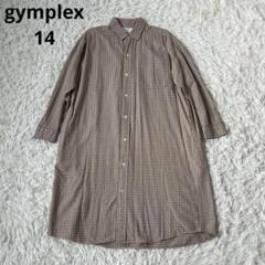 gymplex ジムフレックス　チェック　シャツ　ワンピース