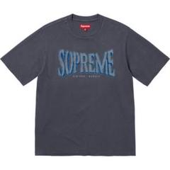 supreme Flocked Washed S/S Top