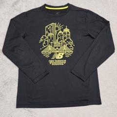 New Balance　ニューバランス　プラクティス　Tシャツ　長袖　L　黒　黄