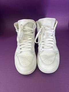 NIKE Air Jordan 1 Mid Triple White23.5のサムネイル