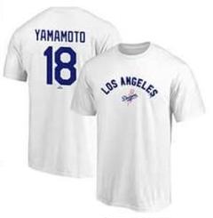 【大人気!】山本由伸選手ドジャースネームアンドナンバーTシャツ!Lサイズ