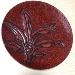 未使用品　鎌倉彫　皿　和菓子　花々　アンティーク　昭和レトロ 2025年最新】鎌倉彫 菓子皿の人気アイテム - メルカリ