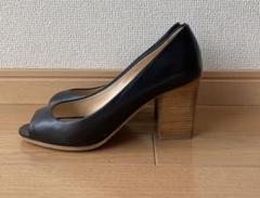 ⭐︎新品 ペリーコ ダークネイビー エナメルオープントゥパンプス サイズ35 ⭐︎新品 ペリーコ ダークネイビー エナメルオープントゥ