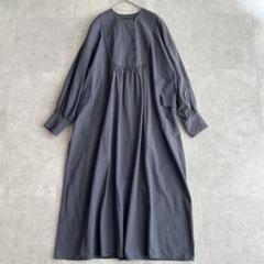 ❁¨̮オオカミとフクロウ バックリボンリネンワンピース