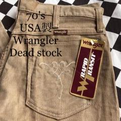 70s USA製　Wrangler コーデュロイ　刺繍フレアパンツ　ビンテージのサムネイル