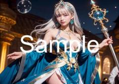 A4サイズアートポスター 1点もの 美女ポスター最高品質 B-Z-４５