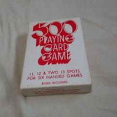 【トランプ】500 PLAYING CARD GAME　ポーカーサイズ（使用済）