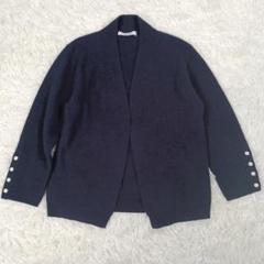 【マックスマーラ】白タグ　カシミヤ100% セーター　ロゴ　近年モデル　青　白 マックスマーラ】白タグカシミヤ100% セーターロゴ近年モデル青白