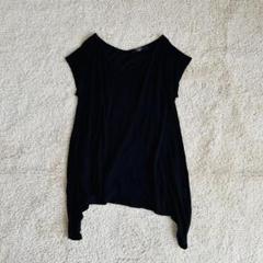 フレンチスリーブカットソー Tシャツ トップス コットン ストレッチ シンプル