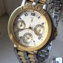【美品】TRUSSARDI トラサルディ　ミラノ クロノグラフ 電池新品　時計のサムネイル