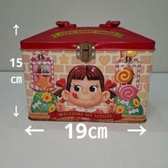 不二家　ペコちゃん　ペコハウスBOX　エンボス加工　ランチBOX