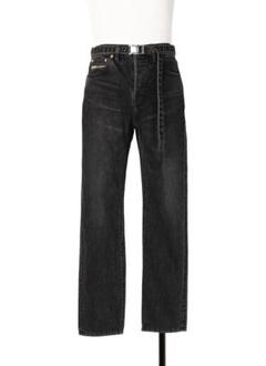 sacai 定番ストレートデニムパンツ BLACK 3 (新作サカイLevi's 限定販売】 sacai 定番ストレートデニムパンツ (新作サカイ