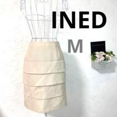 ★美品A★ INED ティアードスカート ダーツ スリット 9号 ピンク M