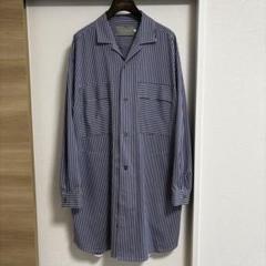 美品CURLY&Co RELAXIN SHIRTS COAT STRIPE JQ