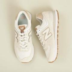 限定 NewBalance 574 スニーカー ホワイト ベージュ コルク 完売